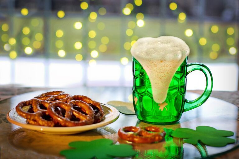 St. Patrick's Day Beer And Pretzels
